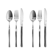 실버 티타늄 양식커트러리 세트, 숟가락2p + 포크 2p + 나이프 2p