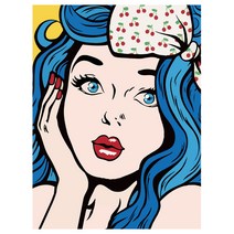 메이리앤 보석십자수 DIY 비즈공예 키트 30 x 40 cm, 0001.블루걸, 1세트