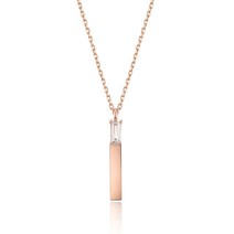 로이드 여성용 바게트스톤 바형 목걸이 LNN21100G