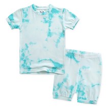 배넷베이비 아동용 비스코스 타이다이 반팔 실내복 상하의 세트