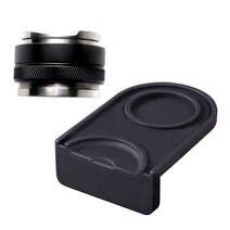코빙 듀얼 핸들리스 템퍼 53mm + 코너템핑매트 세트, 블랙(템퍼), 1세트