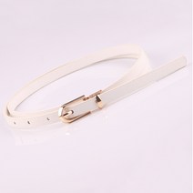 리코빌라 여성용 파스텔 컬러 베이직 가죽 벨트 RA802