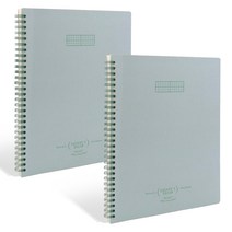 비팬시 B5 그리드 모눈 퍼펙트 노트, 블루, 2개