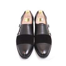 Heritz&K 남성용 가죽 맞춤 수제화 더블 몽크 스트랩 HKR0018