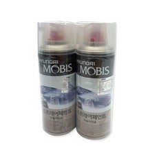 현대모비스 차량용 스프레이 페인트 2종, SH 스톤그레이, 투명, 1세트