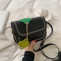 컬러 스티치 체인 숄더백
