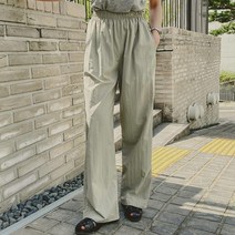여성용 머그 와샤 밴딩 팬츠