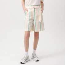 쥬시쥬디 여성용 J벨티드 스트라이프 버뮤다 팬츠 JVPT326F
