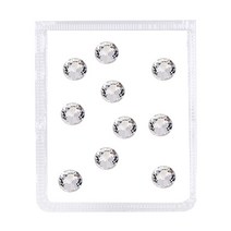 골드루쓰 네일스톤 크리스탈 원형 평스톤, SS30, 10pcs