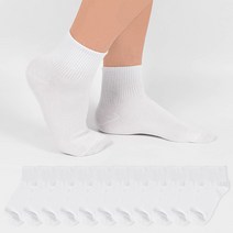 시너싹스 남성용 심플 발목밴딩 카바 단목 양말 12p