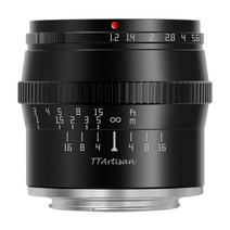 TTArtisan 50mm F1.2 소니 E마운트 APS C 렌즈, 블랙