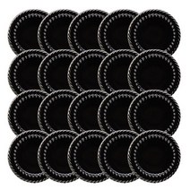 점에폭 사출 금속 보석 단추 18mm, 니켈블랙, 20개