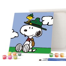 아이러브페인팅 피너츠 DIY PAINTING 20 x 20 cm, 캠프 스누피
