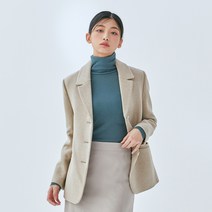 미쏘 여성용 W 테일러드 일자핏 싱글 자켓