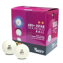 NEXY ABS 플러스 2성 연습용 탁구공, 자주색, 1개
