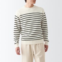 무인양품 남성용 MUJI 형태가 유지되는 크루넥 스웨터 AAD20A3S