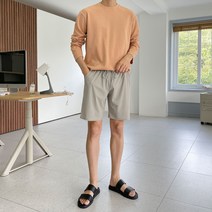 어나더디 남성용 링클프리 5부 밴딩 팬츠