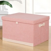 올하이 대형 접이식 보관 박스, 10 핑크 배색 60L, 1개