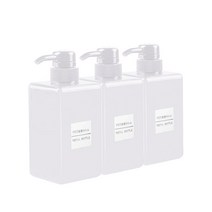 모나코올리브 호텔식 모던 샴푸 린스 세제 리필 용기 화이트 450ml, 3개