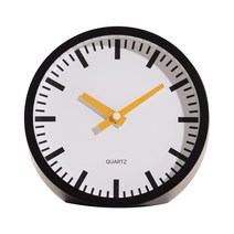플라이토 리듬 무소음 탁상 벽시계 17.5cm, 옐로우