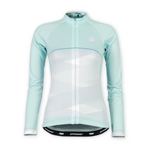 세컨윈드 여성용 긴팔 자전거 저지 JLW28_Mint_Band