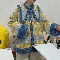 루나글램 임산부 캐주얼 돌 칼라 기모 재킷