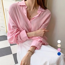 바블링브룩 여성용 린넨 데일리 루즈핏 셔츠