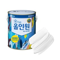 KCC페인트 숲으로올인원 유광 수성 페인트 3.78L, 백색