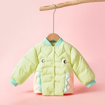 베베니즈 아동용 컬러 악어 스냅 패딩