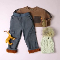 남아용 백 기모 카고 팬츠