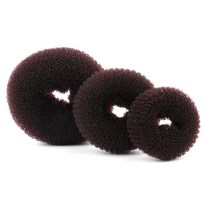 크리닉패드 남자 옆머리 누르기 다운펌 호일워크 다운핏 샴푸대 목받침 1pc 도넛 서클 헤어 로프 헤어 액세서리 스타일링 도구 포니 테일 홀더 탄성 헤어 밴드 헤어 타이 여성용, 3개 커피