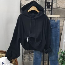 상상그이상 여성용 국내제작 삼각 골지 후드 티셔츠 고급원단 색감좋은 구김없는 도톰 루즈핏 유니크한 데일리 티셔츠 촉감대박 활용도좋은 사계절용 긴팔티