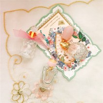 마카롱 핑크 향수병 레트로 에어백 병 프랑스 딥 병 내실 장식 향수 배포 15ml, 쓰리 피스 수트