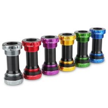 HASSNS 자전거 밑면 브래킷 BB52 Hollowtech Bsa 24 산악 크랭크 샤프트 용 중앙 이동 축 MTB 베어링, 09 BB52 rainbow
