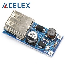 DC 0.9V-5V ~ 5V 600MA 파워 뱅크 충전기 스텝 업 부스트 컨버터 공급 전압 모듈 USB 출력 충전 회로 전자 부품 액세서리 소스, Blue