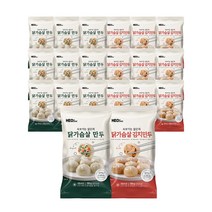 허닭 [본사당일출고] 속보이는 얇은피 닭가슴살만두 180g 2종혼합, 20팩