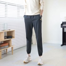 이너프데이 남자 스마일 조거팬츠 밴딩 스판 조거 바지