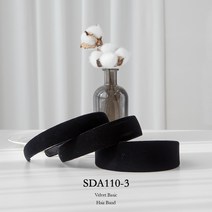 2.5cm 3cm 4cm 벨벳 베이직 무지 국산 와이드 머리띠 반다나 헤어밴드