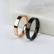포롱주얼리 3mm 플레인 엥게이지 써지컬반지 R061