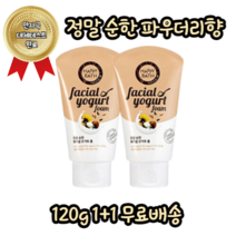 [1+1] 아모레퍼시픽 곡물 추출물 발효 요거트 성분 순한 클렌징 폼 120g, 정말순한