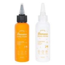 바나나향 셀프 앞머리 파마약 세트 피부 저자극 모든 모발용 110ml, 2개