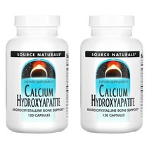 1+1 소스내츄럴스 칼슘 수산화인회석 하이드록시아파타이트 600mg 120정 40일분X2통, 1개, 기본
