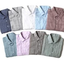 모모라 10대 디자인과 데일리 4만원대 선물 컬러 썸머 린넨 라이크 롤업 셔츠 남방 E-268584