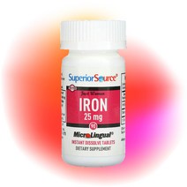 슈페리어 소스 저스트 우먼 철분 푸마르산철 락토오스 25mg 빠른용해 90정 임산부철분제 여성철분제 임신선물 Superior Source Women Iron 90 Tablets, 철분 90정