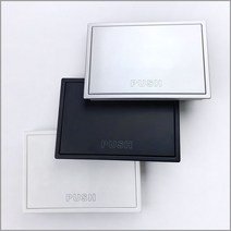 반자동 쓰레기 투입구 휴지통 커버 뚜껑, 블랙(소)