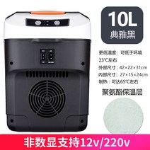 차량용 냉장고 휴대용 냉동고 캠핑 미니 온장고 dc 냉온장고, 10리터블랙무궁화(220/12V)