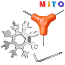 미토 Y형 육각렌치(2.5-3-4 mm) 육각공구 멀티공구 킥보드 공구 L렌치