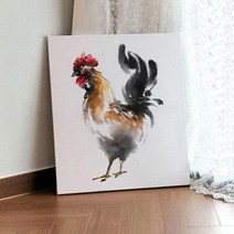 캔버스천데코사각액자53×45.5_풍수에좋은닭그림, 이미지4