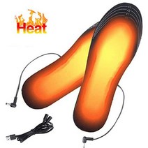 발난로 신발 남성 여성용 USB 가열 안창 따뜻한 발 히터 패드 전기 가열 안창 열 안창 Plantillas Para Los Pies, 46, 검은 색