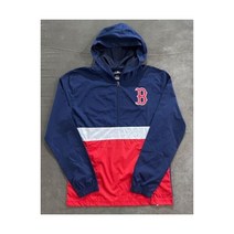 MLB Genuine Merchandise 보스턴 레드삭스Blue Red Windbreak 후드 남성 Sz S NWT